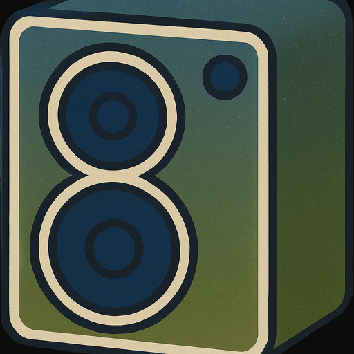 paint the speakers in a deep blue, please