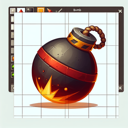 Warcraft 3 art of a bomb..
Single Game Texture. In-Game asset. 2d. Blank background. High contrast. No shadows.