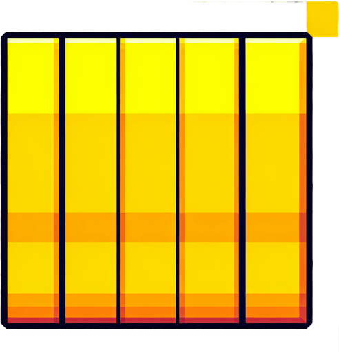 Yellow bar.
Single Game Texture.  In-Game asset.  2d.  Blank background.  High contrast.  No shadows