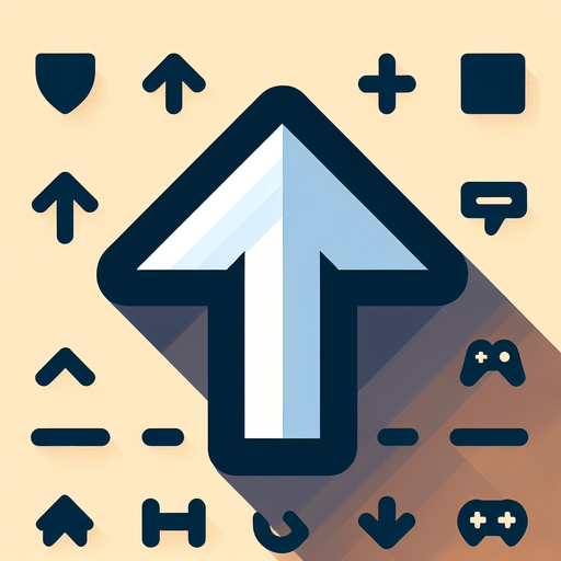 Стрелочка в верх Single Game Texture. In-Game asset. 2d. Blank background. High contrast. No shadows.