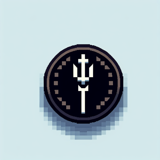 spearbutton. pixelart..
Single Game Texture. In-Game asset. 2d. Blank background. High contrast. No shadows.