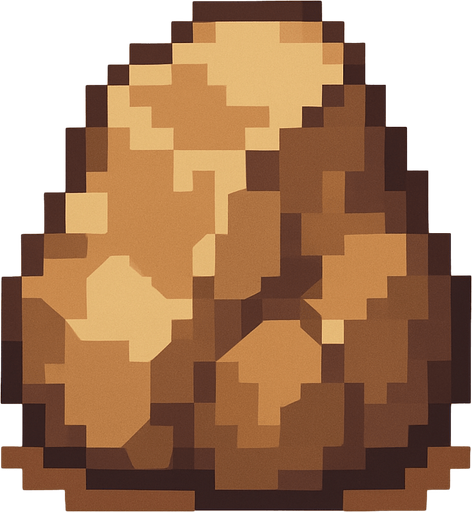 rock, pixelart.
In-Game asset.  2d.  High contrast.  No shadows