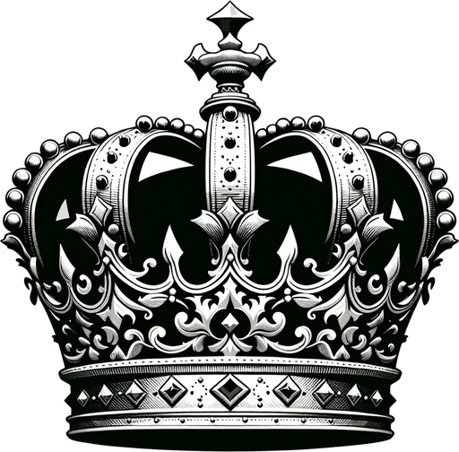 crown.
Single Game Texture.  In-Game asset.  2d.  Blank background.  High contrast.  No shadows