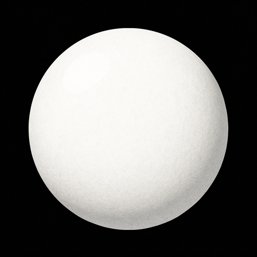 white realistic sphere.
In-Game asset.  2d.  High contrast.  No shadows