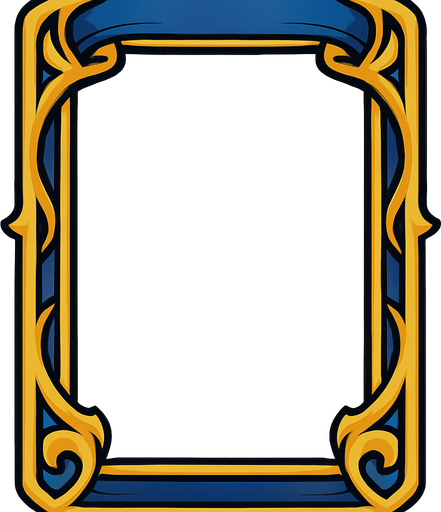 Card border.
In-Game asset.  2d.  High contrast.  No shadows
