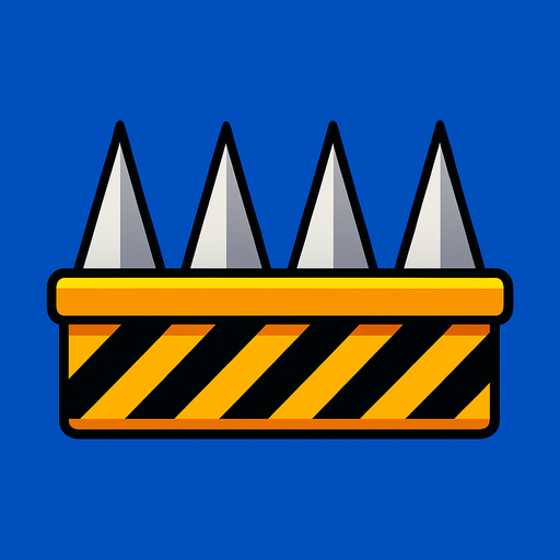 Make an obstacle like Sonic's.
In-Game asset.  High contrast.  No shadows. 2d