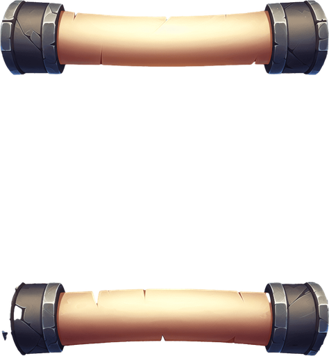 old paper scroll, blank with no writing, Single Game Texture. In-Game asset. 2d. transparent Blank background. High contrast. No shadows. Single Game Texture. In-Game asset. 2d. Blank background. High contrast. No shadows.