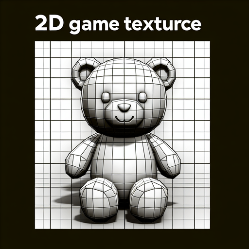 Reimagine the cute teddy bear sitting without background. Plastic style Single Game Texture. In-Game asset. 2d. Blank background. High contrast. No shadows.