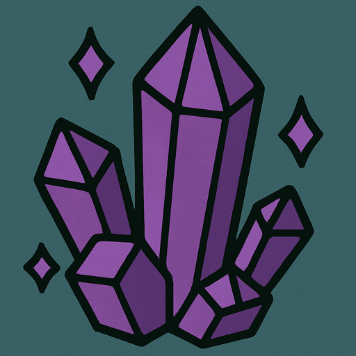 A purple cristal rock