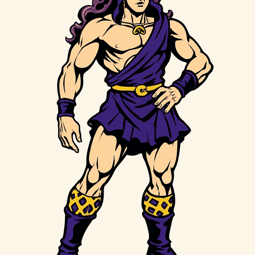 Kars cuerpo completo jojo's.
In-Game asset.  2d.  High contrast.  No shadows