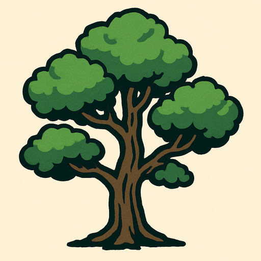 Just a tree.
In-Game asset.  2d.  High contrast.  No shadows