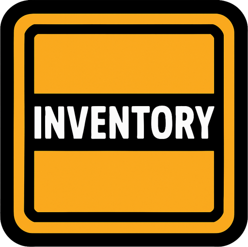 solot de inventario.
In-Game asset.  2d.  High contrast.  No shadows