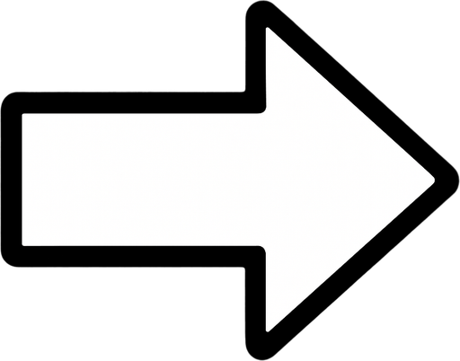 An arow white.
In-Game asset.  2d.  High contrast.  No shadows