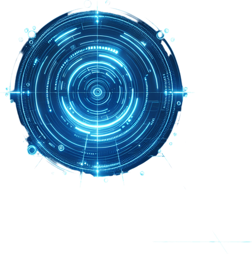 Neon blue Lasers beam circles.
Single Game Texture. In-Game asset. 2d. Blank background. High contrast. No shadows.