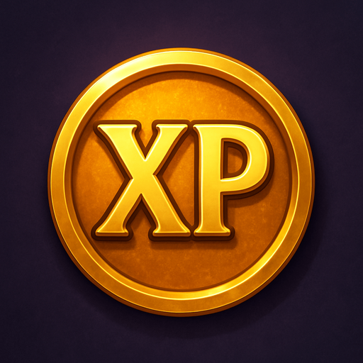 XP point only round, no writing on and around it