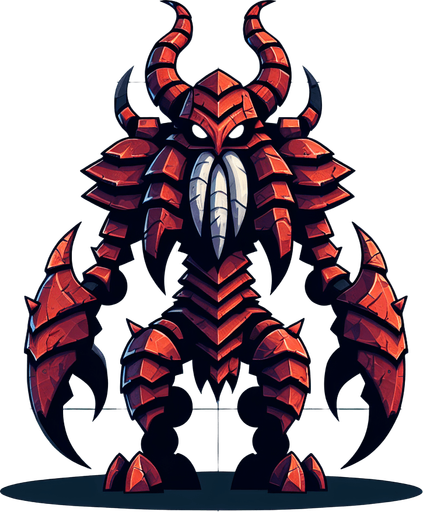 enemy.
Single Game Texture.  In-Game asset.  2d.  Blank background.  High contrast.  No shadows