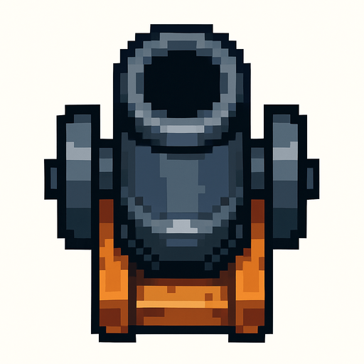 Cañon pixel vista desde arriba.
In-Game asset.  2d.  High contrast.  No shadows