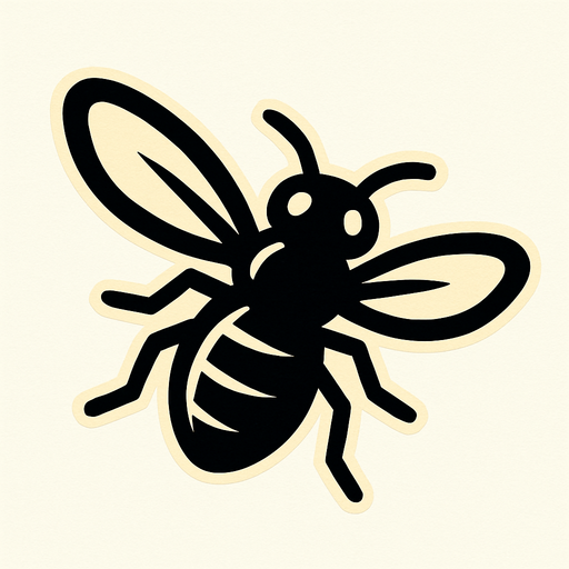 serangga hitam kecil terbang.
In-Game asset.  2d.  High contrast.  No shadows