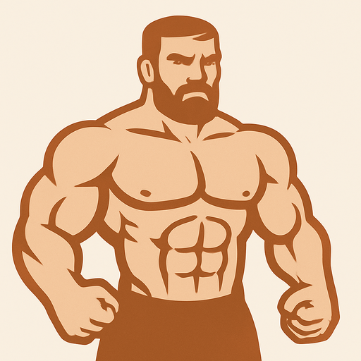 2 d az kaslı insan görseli oluştur.
In-Game asset.  2d.  High contrast.  No shadows 1 tane ten renginde