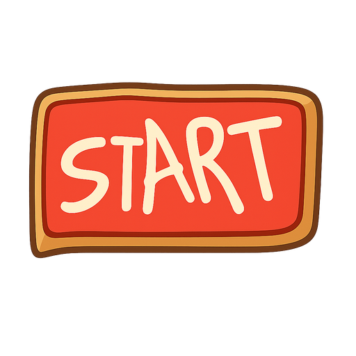 Start button
. No background. Transparent background. Blank background. No shadows. 2d. In-Game asset. flat