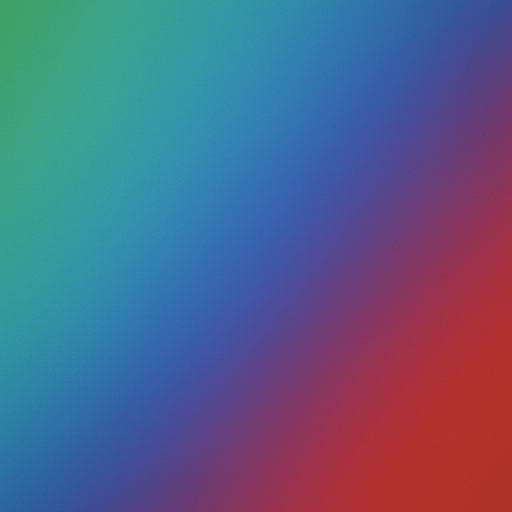 Green to blue to red diagonal gradient bg. Nothing else.