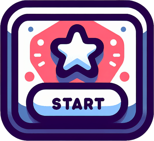 Start_button.
Single Game Texture.  In-Game asset.  2d.  Blank background.  High contrast.  No shadows