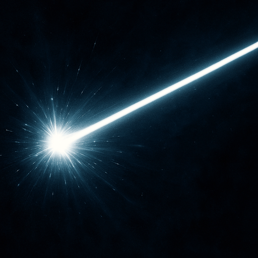 white lazer beam