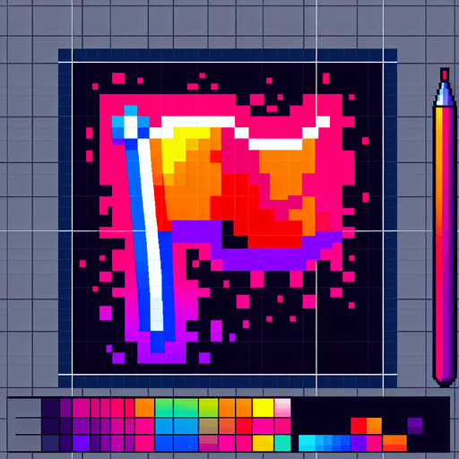 pixel art bubble with a rally flag in neon color...
Single Game Texture. In-Game asset. 2d. Blank background. High contrast. No shadows.