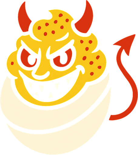 yumurta şeytan.
In-Game asset.  2d.  High contrast.  No shadows