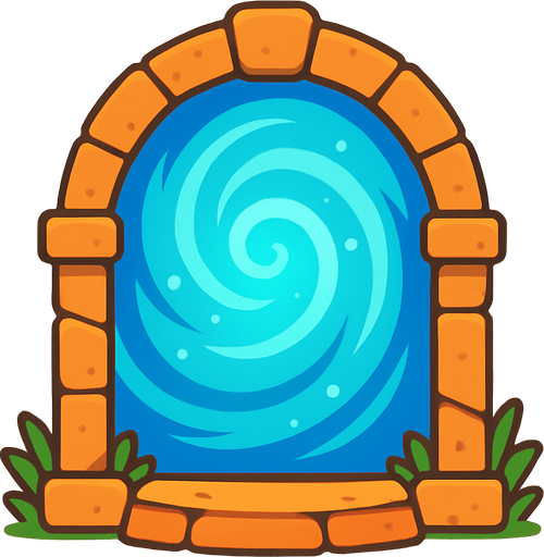 I want a portal. 2D. Without shadows.
In-Game asset.  2d.  No shadows