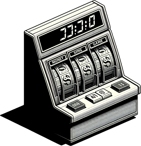 moneyCounterDisplay.
Single Game Texture.  In-Game asset.  2d.  Blank background.  High contrast.  No shadows