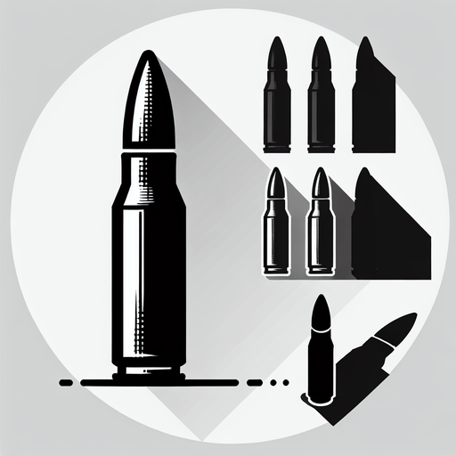 Bullet.
Single Game Texture.  In-Game asset.  2d.  Blank background.  High contrast.  No shadows