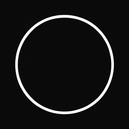 2d white empty thin circle png..
In-Game asset.  2d.  High contrast.  No shadows