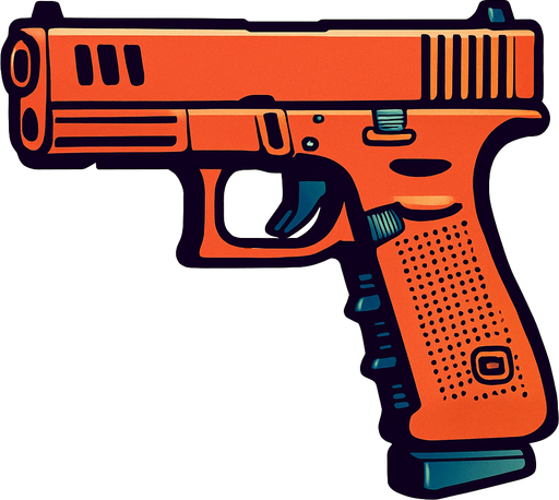 glock 18.
In-Game asset.  2d.  High contrast.  No shadows