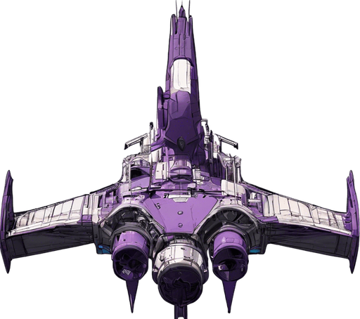 The ship's dominant color will be purple