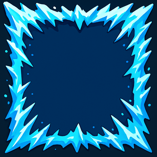 kenarlardan gelen donma efekti.
In-Game asset.  2d.  High contrast.  No shadows