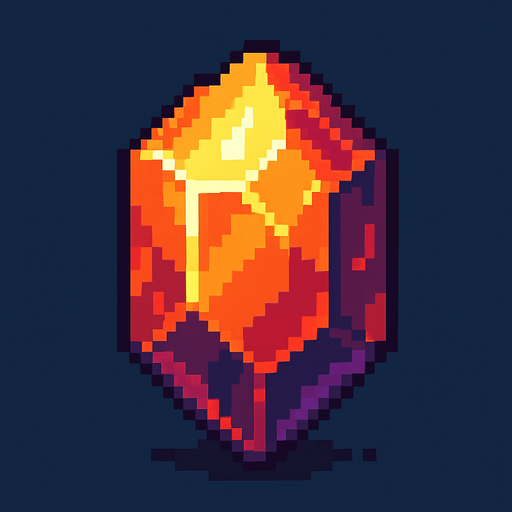 Gema de mina super especial pixart.
In-Game asset.  2d.  High contrast.  No shadows