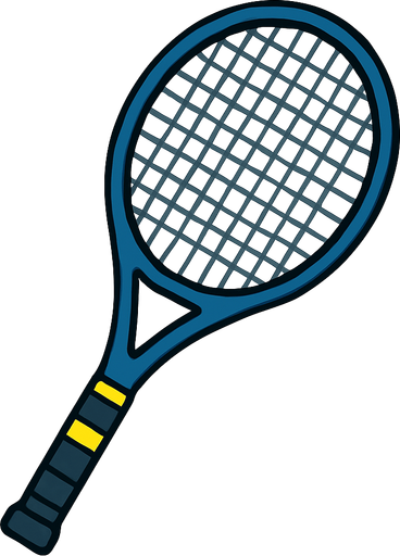 Raquette professionnelle.
In-Game asset.  2d.  High contrast.  No shadows