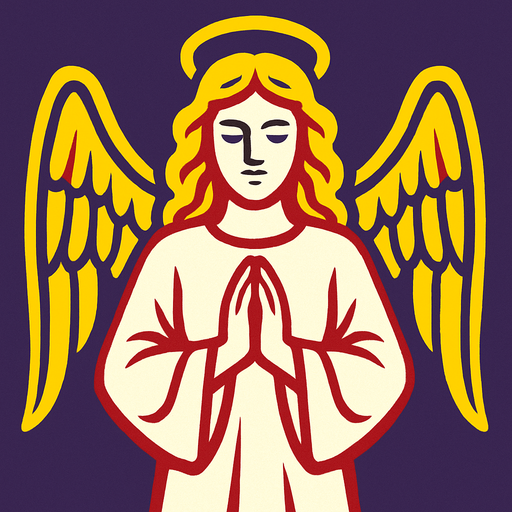 angel.
In-Game asset.  2d.  High contrast.  No shadows