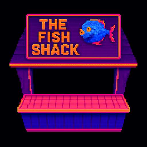 Change the sign to say “The Fish Shack” and make the window larger.