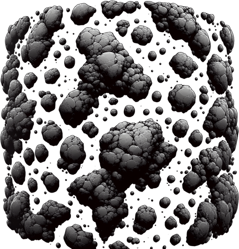 3d Lava rocks.
Single Game Texture. In-Game asset. 2d. Blank background. High contrast. No shadows.