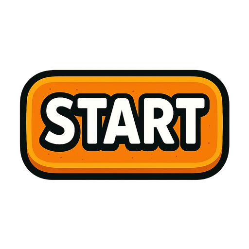 Start button.
In-Game asset.  2d.  High contrast.  No shadows