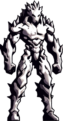 There is green liquid all over the character's body.