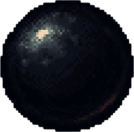 16 bit image black dark lighting orb ball
In-Game asset.  2d.
