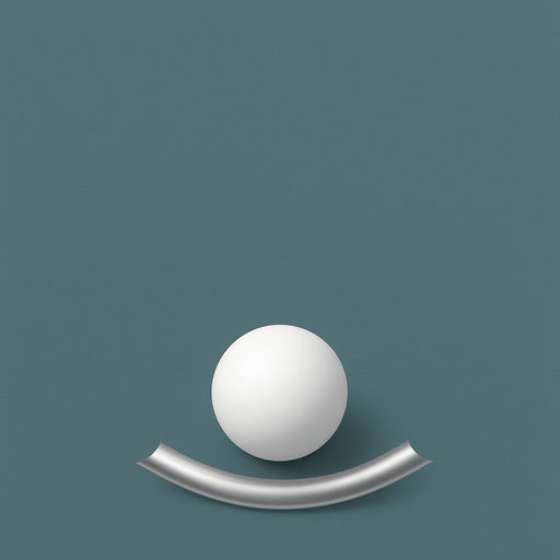 simple white ball