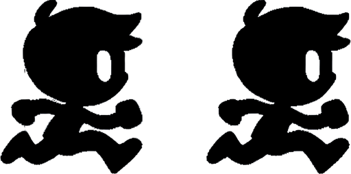 little man running with animated legs Single Game Texture. In-Game asset. 2d. Blank background. High contrast. No shadows.