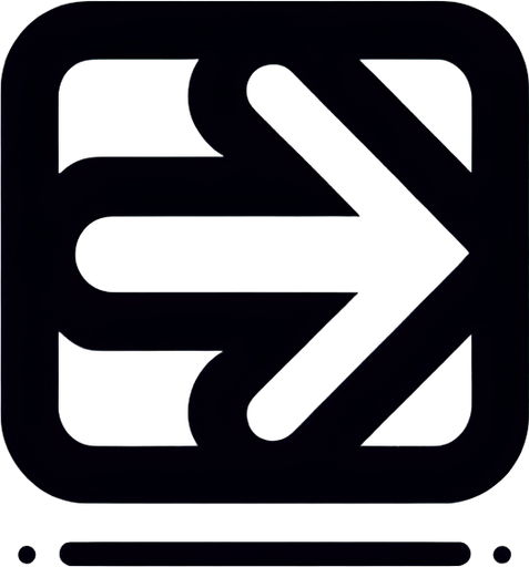 Right arrow icon.
Single Game Texture. In-Game asset. 2d. Blank background. High contrast. No shadows.