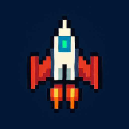 8 bit space ship