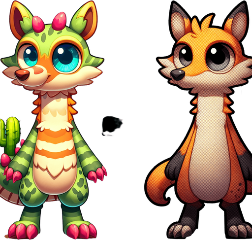 Animal.
Single Game Texture. In-Game asset. 2d. Blank background. High contrast. No shadows.