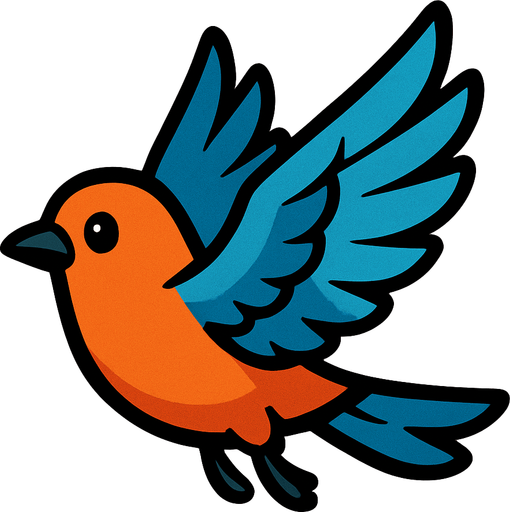 uçan kuş.
In-Game asset.  2d.  High contrast.  No shadows